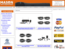 Tablet Screenshot of masonmicrophones.com